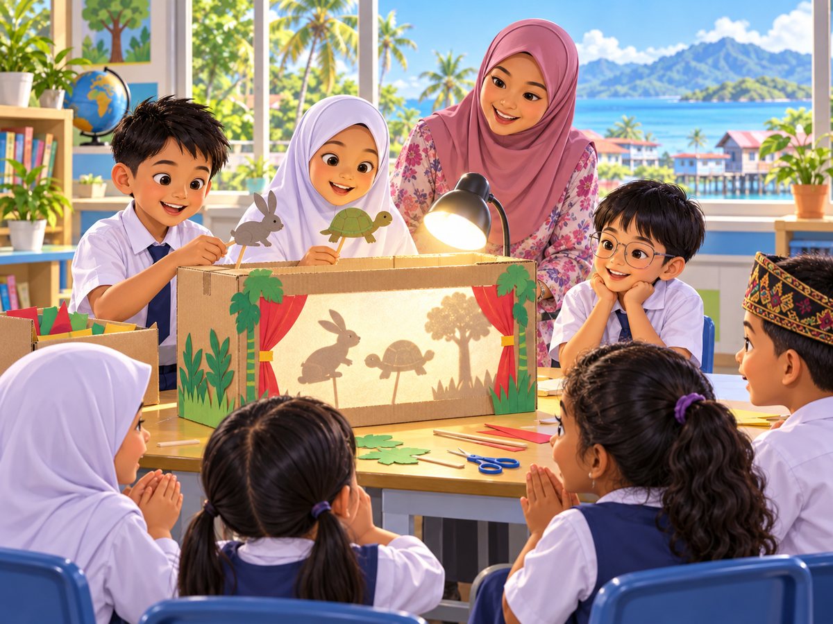 Mencipta Permainan Wayang Kertas